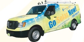 Fidelity Home Energy Go Solar Now service van