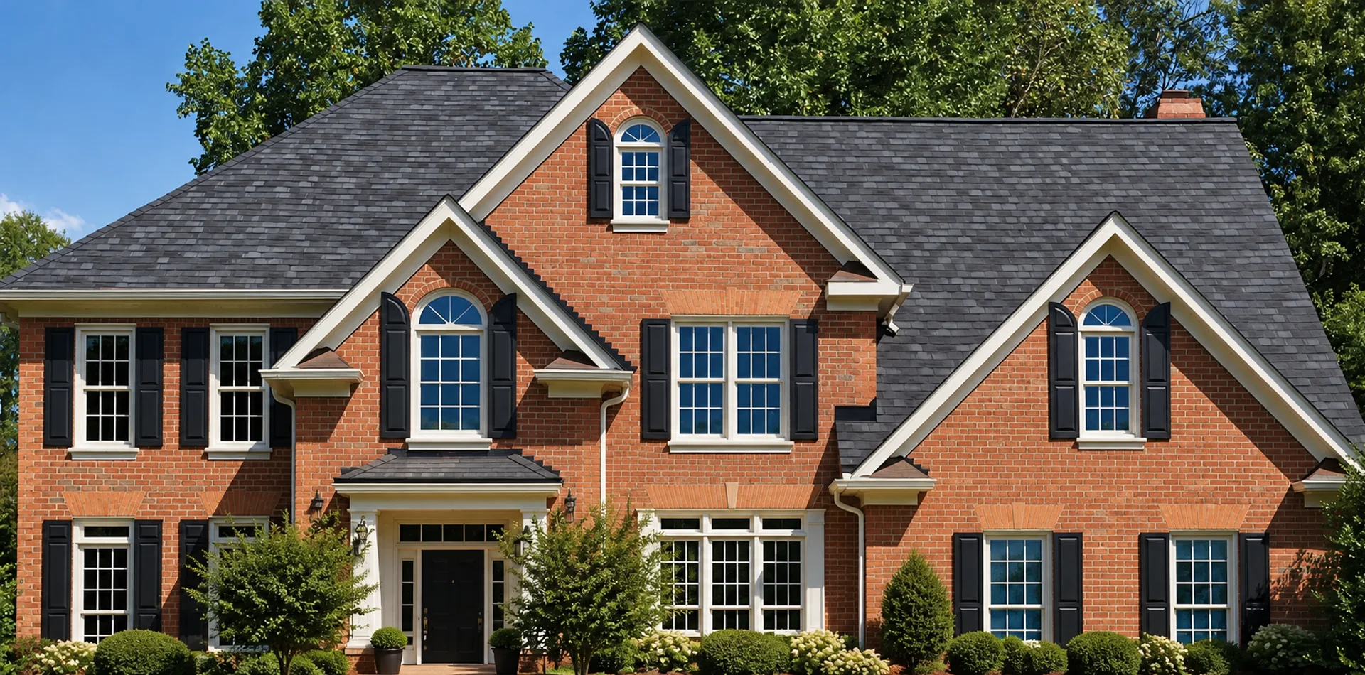 Red-brick home with replacement windows