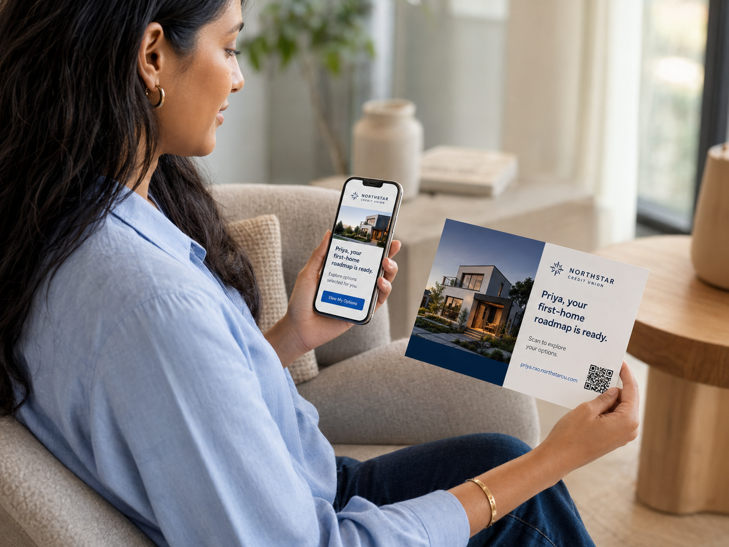 Personalized QR code campaign for Priya